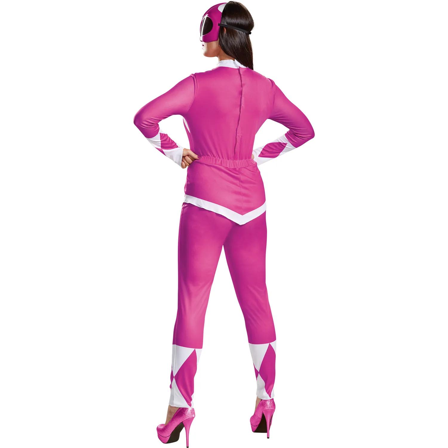 как выглядит Womens Mighty Morphin Power Rangers Deluxe Pink Ranger Costume DG67333E фото