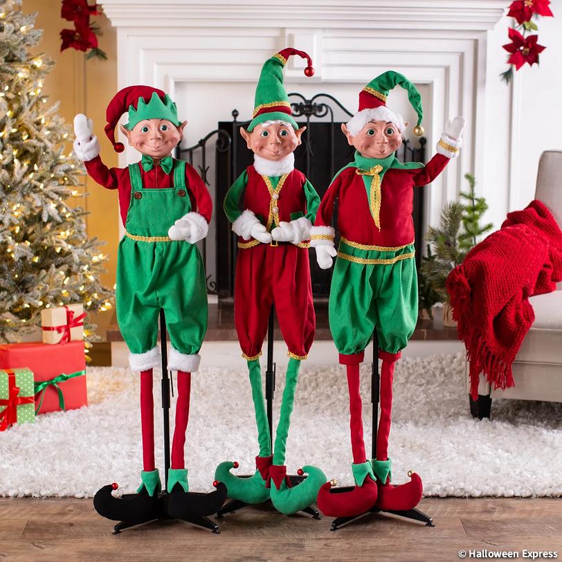 Christmas Standing Elves Set Image
