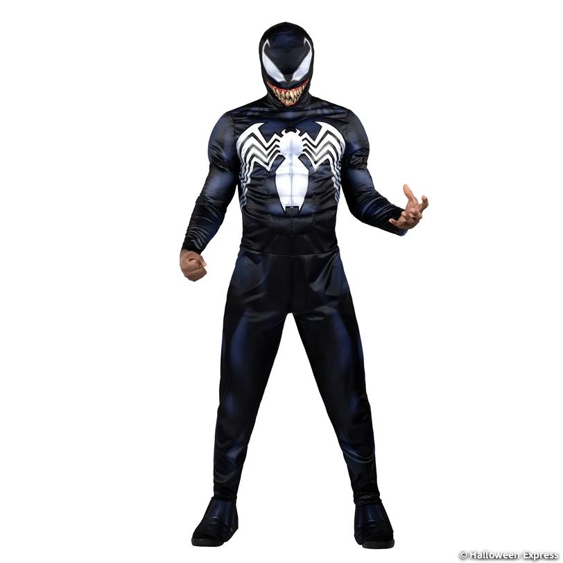 Adults Qualux Marvel Venom Jumpsuit Costume Image