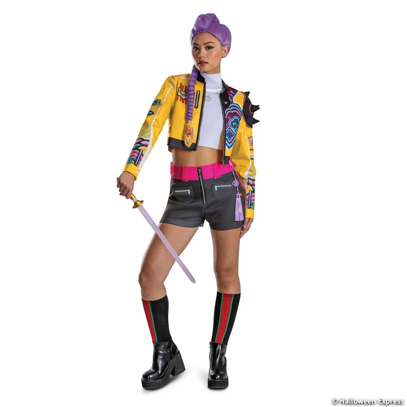 Adults Deluxe KPop Demon Hunters&amp;#8482; Rumi Hero Look Costume Image