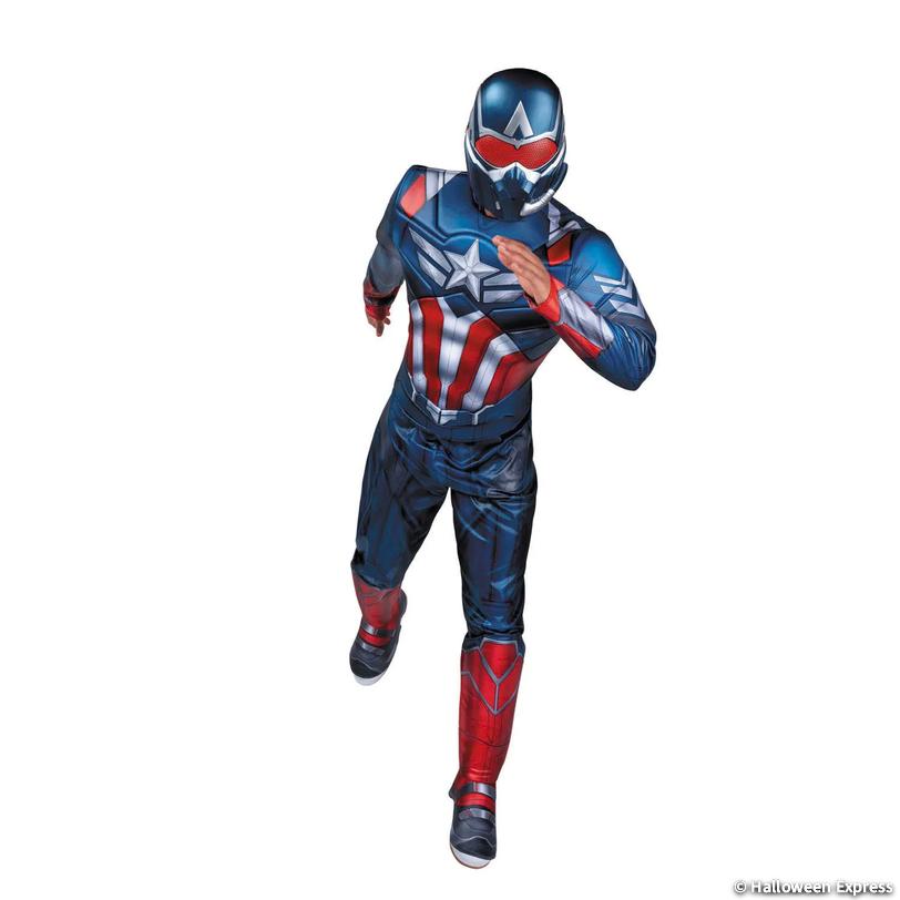 Adults Qualux Marvel Captain America: Brave New World&amp;#8482; Captain America Jumpsuit Costume - Large Image