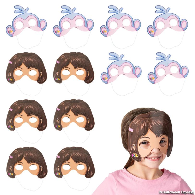 Dora the Explorer&amp;#8482; Dora &amp; Boots Paper Masks - 12 pc Image