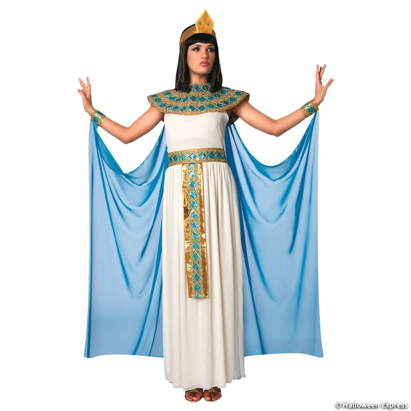 Women’s Blue & White Cleopatra Costume - Small | Halloween Express