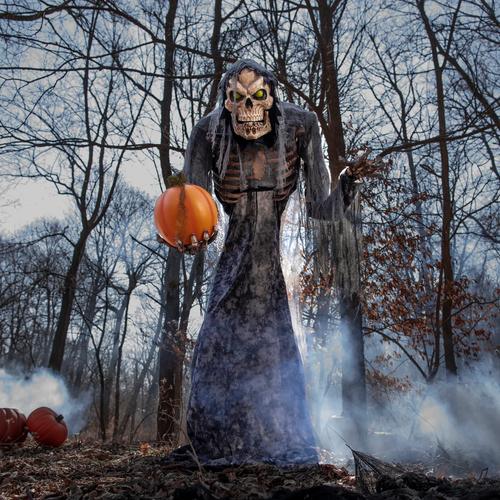 thumbnail image 2 of Fun Express Large Posable Skeleton Scarecrow Outfit – 2pc, Halloween Decor 2 of 5