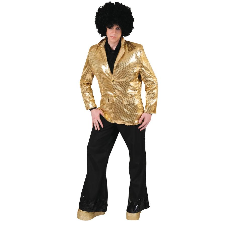 Men's Gold Disco Jacket Costume - Large