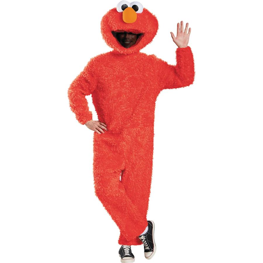 Adults Prestige Sesame Street Elmo Costume | Halloween Express